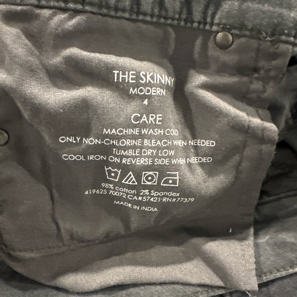 Ann Taylor Women’s 4 Gray Modern Skinny Corduroy Pants Stretch - Picture 4 of 7